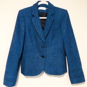 Calvin Klein Tweed Two Button Blazer Jacket
